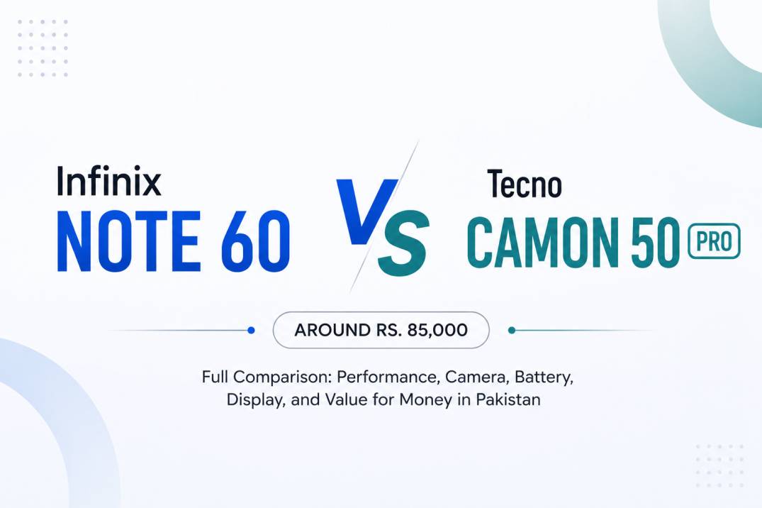 Infinix Note 60 vs Tecno Camon 50 Pro: Which Phone Makes More Sense around PKR 85,000?