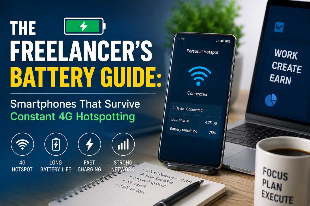Best Smartphones for Freelancers in Pakistan: Phones That Survive Hours of 4G Hotspot Usage