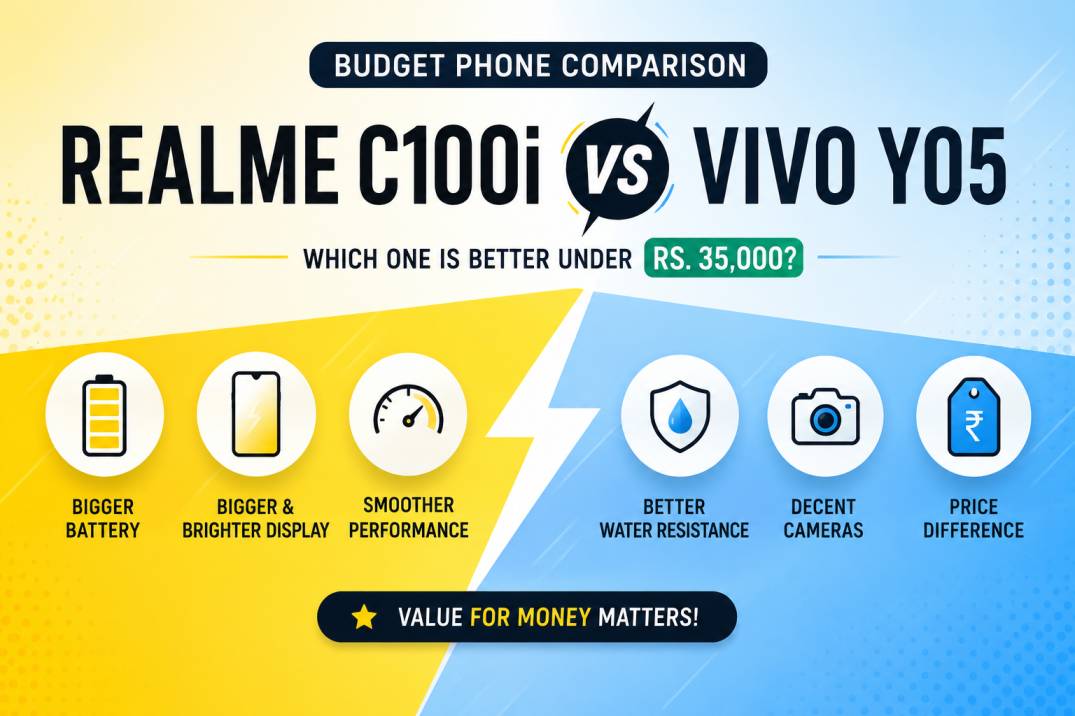 Realme C100i vs Vivo Y05: Which Budget Phone Is Better Under Rs. 35,000?