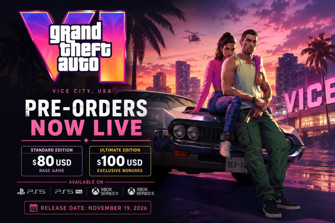  GTA 6 Pre Orders Are Now Live: Editions, Pricing & Supported Platforms